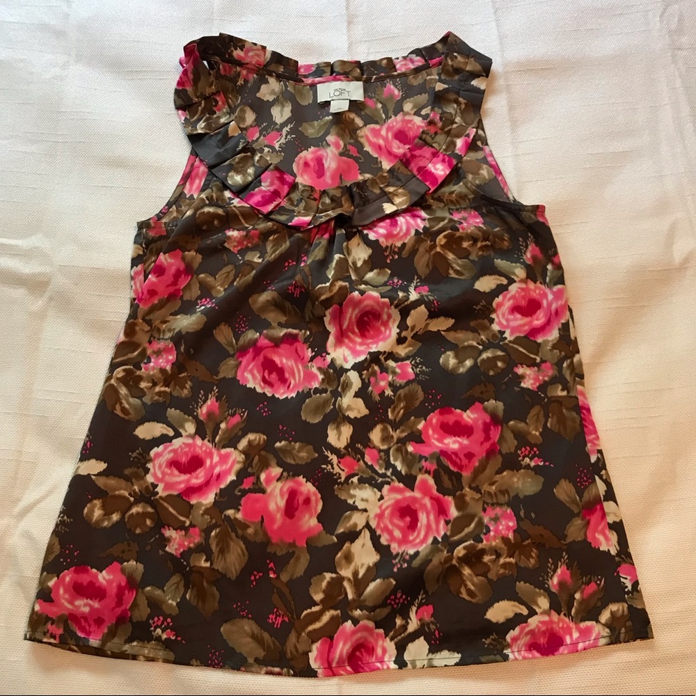 Ann Taylor Loft Womens Sleeveless Blouse Size XS - Picture 2 of 2